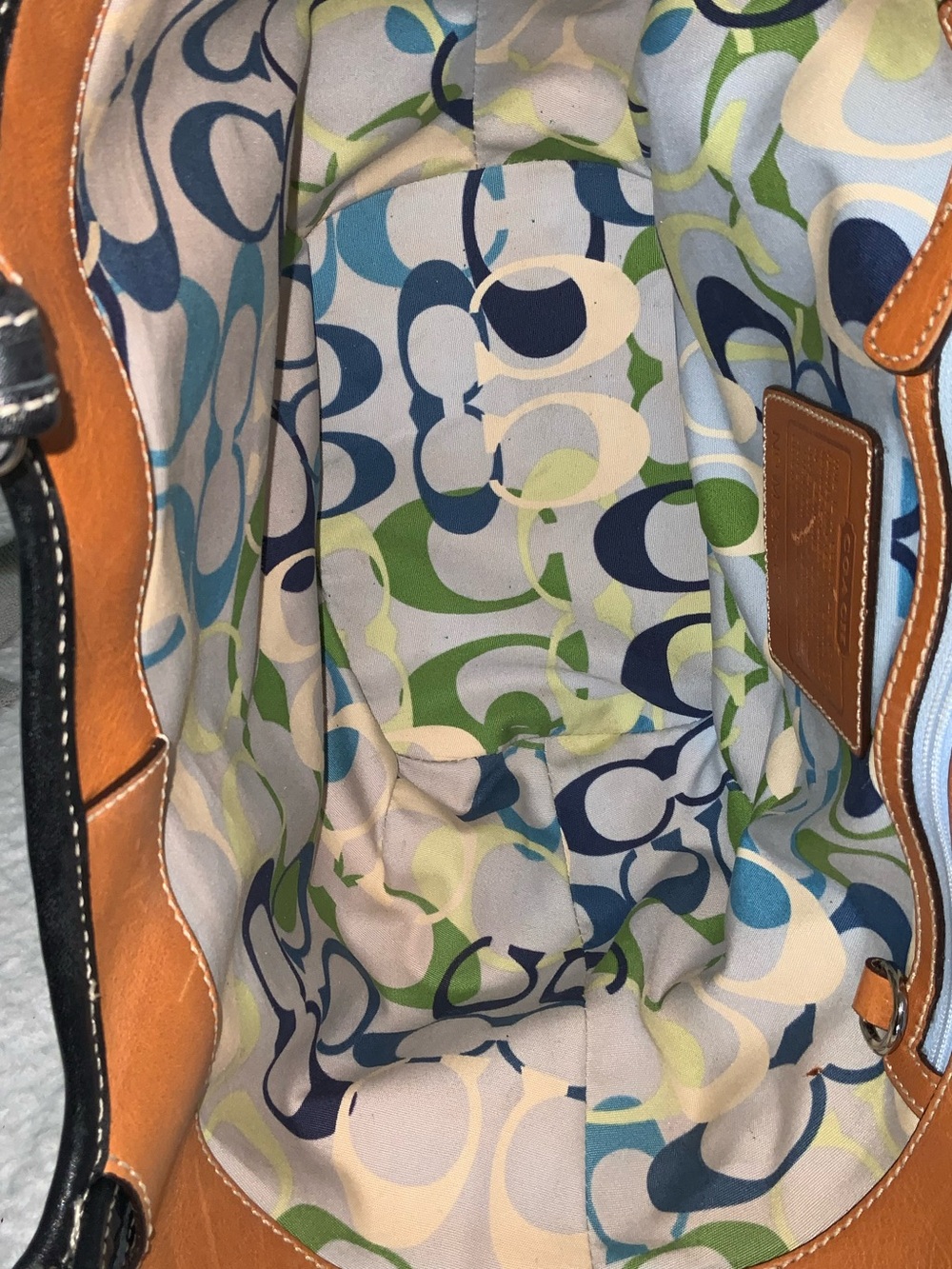 Coach Vintage Soho Straw Tote - Picture 7 of 13